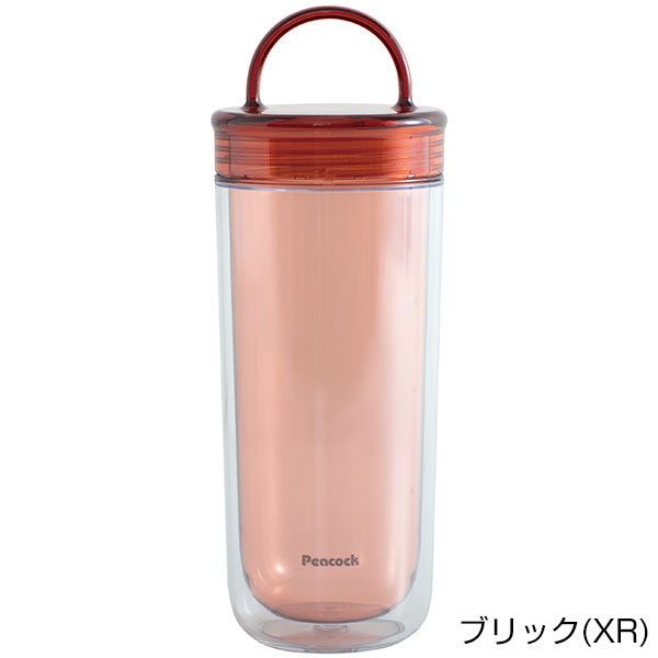 【名入れ可能】ピーコック クリアボトル(ダブルウォール)スクリュー 0.48L