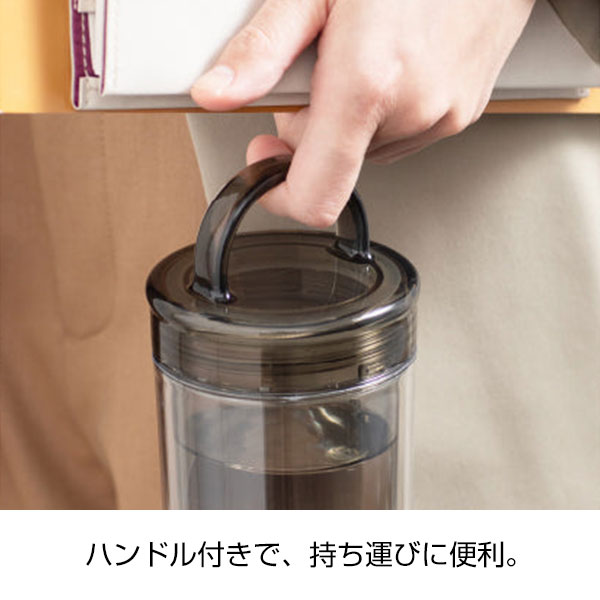 【名入れ可能】ピーコック クリアボトル(ダブルウォール)スクリュー 0.48L