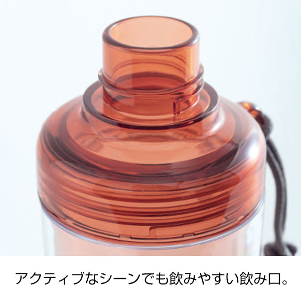 【名入れ可能】ピーコック クリアボトル(ダブルウォール)キャップ 0.34L