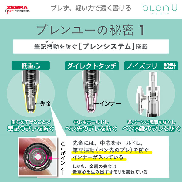 ZEBRA ゼブラ】ブレンユー 0.5【グッズストアドットネット】人気